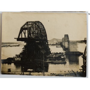 Most kolejowy przez Amur pod Chabarowskiem, 1915