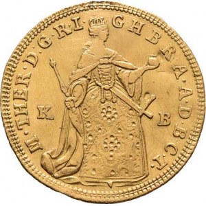 Marie Terezie, 1740 - 1780, Dukát 1765 KB, Kremnica, N.71, Husz.1652, 3.434g,