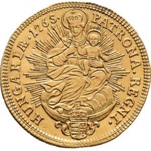 Marie Terezie, 1740 - 1780, Dukát 1765 KB, Kremnica, N.71, Husz.1652, 3.434g,