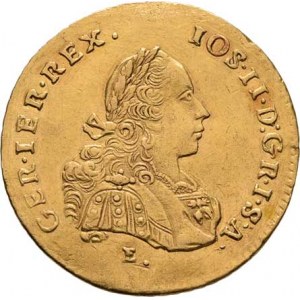 Josef II., ( 1765 - ) 1780 - 1790, 2 Dukát 1775 E/H-G, Karlovský Bělehrad, P.2, KM.2085,