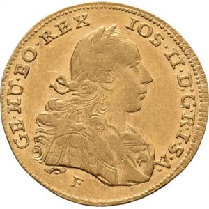 Josef II., ( 1765 - ) 1780 - 1790, Dukát 1786 F, Hall, P.19, 3.439g, nep.hr., nep.rysky,