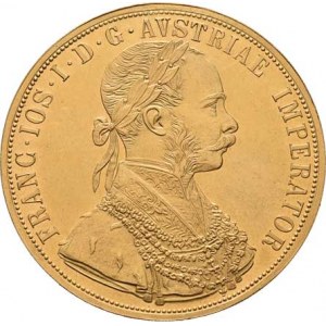 František Josef I., 1848 - 1916, 4 Dukát 1884 (pouze 35.000 ks), 13.943g, nep.hr.,