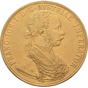 František Josef I., 1848 - 1916, 4 Dukát 1885 (pouze 28.000 ks), 13.815g, nep.hr.,