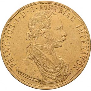František Josef I., 1848 - 1916, 4 Dukát 1903 (pouze 73.000 ks), 13.863g, dr.hr.,