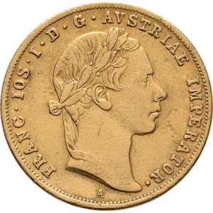 František Josef I., 1848 - 1916, Dukát 1855 A, 3.405g, dr.vady materiálu, dr.hr.,