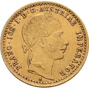 František Josef I., 1848 - 1916, Dukát 1863 A, 3.454g, nep.hr., nep.rysky, patina