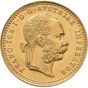 František Josef I., 1848 - 1916, Dukát 1879, 3.480g, nep.hr., nep.rysky, pěkná patina,