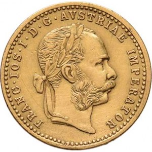 František Josef I., 1848 - 1916, Dukát 1905, 3.424g, dr.hr., vlas.rysky, patina, téměř