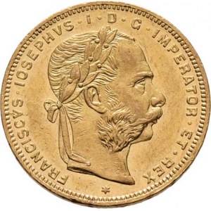 František Josef I., 1848 - 1916, 8 Zlatník 1878, 6.429g, nep.hr., nep.rysky