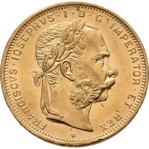 František Josef I., 1848 - 1916, 8 Zlatník 1889, 6.454g, nep.rysky