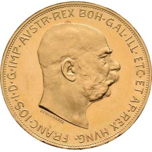František Josef I., 1848 - 1916, 100 Koruna 1915 - novoražba, 33.853g, nep.hr.,