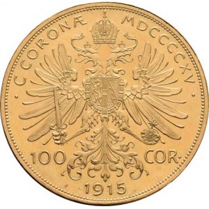 František Josef I., 1848 - 1916, 100 Koruna 1915 - novoražba, 33.853g, nep.hr.,