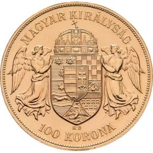František Josef I., 1848 - 1916, 100 Koruna 1908 KB - novoražba, 33.921g