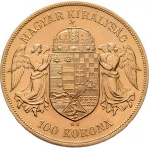 František Josef I., 1848 - 1916, 100 Koruna 1908 KB - novoražba, 33.942g, nep.rysky