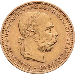 František Josef I., 1848 - 1916, 20 Koruna 1894, 6.763g, nep.hr., dr.rysky, pěkná