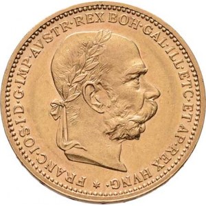 František Josef I., 1848 - 1916, 20 Koruna 1904, 6.768g, nep.rysky