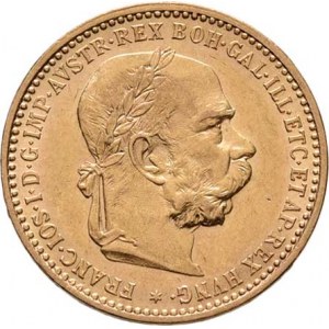 František Josef I., 1848 - 1916, 10 Koruna 1896, 3.381g, nep.hr., nep.rysky