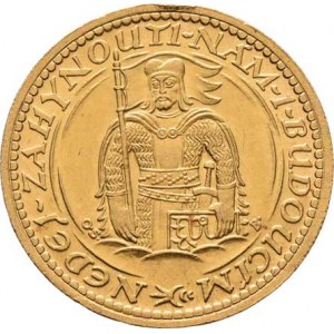 Československo, období 1918 - 1939, 2 Dukát 1933 (raženo pouze 4.671 ks), 6.976g, hr.,