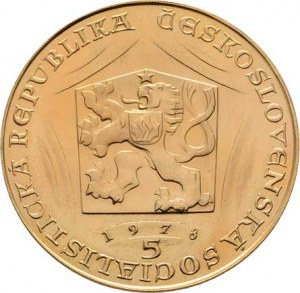 Československo, období 1960 - 1990, 5 Dukát 1978 - Karel IV. (pouze 3646 ks), 17.446g,