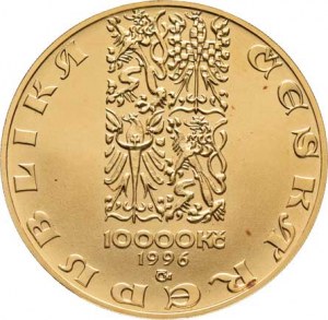 Česká republika, 1993 -, 10000 Koruna 1996 - české mince - Pražský groš, KM.21