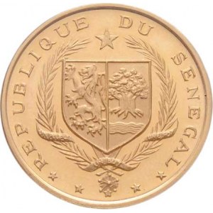 Senegal, republika, 1960 -, 50 Francs 1968 - 8 let nezávislosti, KM.3 (Au900),