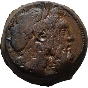 Egypt, Ptolemaios IX. Soter, 116-106 a 88-80 př.Kr., AE 28 mm, Hlava Dia Amona doprava / orel sedíc