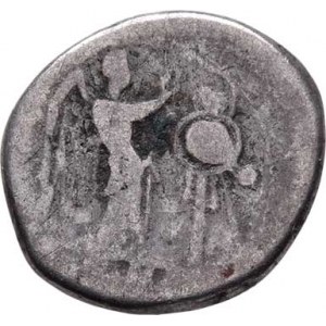 Řím - republika, po roce 211 př.Kr. (bez značky), AR Victoriatus, Hlava Jupitera zprava / Vicoria