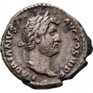 Hadrianus, 117 - 138, AR Denár, Rv:FORTVNAE.AVG., stoj.Fortuna, RIC.244d,