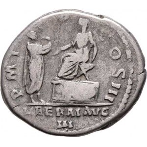 Hadrianus, 117 - 138, AR Denár, Rv:LIBERAL.AVG.P.M.TR.P.COS.III., císař