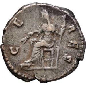 Faustina starší, manželka Antonina Pia, AR Denár, Rv:CERES., sedící Ceres, S.1253, RIC.379
