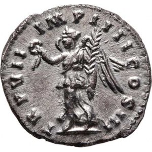 Lucius Verus, 161 - 169, AR Denár, Rv:TR.P.VII.IMP.IIII.COS.III., Victoria