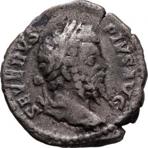 Septimius Severus, 193 - 211, AR Denár, Rv:VICT.PART.MAX., kráčející Victoria,