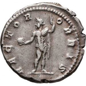 Caracalla, 198 - 217, AR Denár, Rv:RECTOR.ORBIS., stojící Sol, RIC.141,