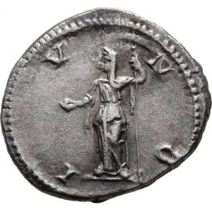 Julia Maesa - babička Elagabala, AR Denár, Rv:IVNO. stojící Juno, S.2081, RIC.254 -
