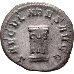 Philippus I., 244 - 249, AR Antoninianus, Rv:SAECVLARES.AVGG.COS.III., sloup