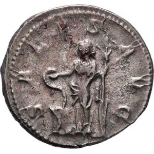 Philippus I., 244 - 249, AR Antoninianus, Rv:SALVS.AVG., stojící Salus,