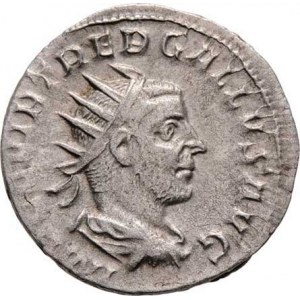 Trebonianus Gallus, 251 - 253, Bil.antoninianus, Rv:PIETAS.AVGG., stojící Pietas,