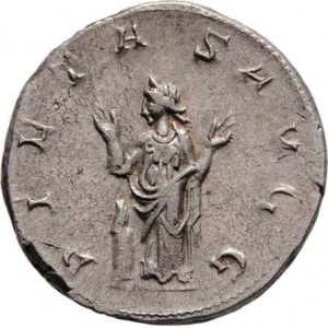 Trebonianus Gallus, 251 - 253, Bil.antoninianus, Rv:PIETAS.AVGG., stojící Pietas,