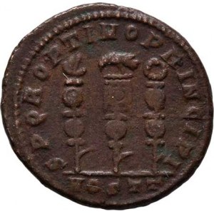 Maximinus II. Daia, 310 - 313, AE Follis, Rv:SPQR.OPTIMO.PRINCIPI., RIC.6.95a,