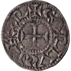 Francká říše, Karel Lysý, 840 - 877, Denár b.l.(864-877), Melle v Akvitánii, podobný jako