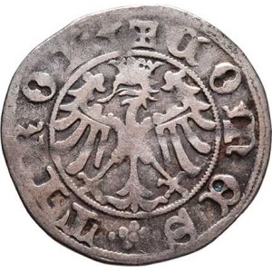 Tyrolsko, arcivévoda Zikmund, 1439 - 1496, Krejcar b.l., Hall, Sa.819 (346), FW.2636, 1.154g,