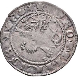 Jan Lucemburský, 1310 - 1346, Pražský groš, Cn.12-13, rubní značka +, 3.486g,