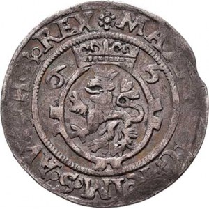 Maxmilian II., 1564 - 1576, 2 Krejcar (15)65, Jáchymov-Geitzköfler, J.3a3,