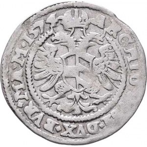 Maxmilian II., 1564 - 1576, Bílý groš 1574, K.Hora-Šatný, J.7a, MKČ.201, 1.861g,