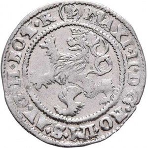 Maxmilian II., 1564 - 1576, Bílý groš 1574, K.Hora-Šatný, J.7d, MKČ.204, 1.780g,