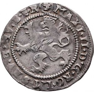 Maxmilian II., 1564 - 1576, Bílý groš 1575, K.Hora-Šatný, J.7d, MKČ.204, 1.822g,