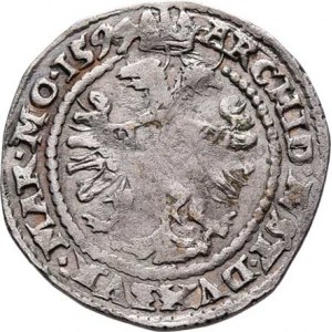 Rudolf II., 1576 - 1612, Bílý groš 1599, K.Hora-Dominik, J.14b, MKČ.376,