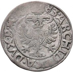 Rudolf II., 1576 - 1612, Bílý groš 1583, Jáchymov-Kadnerová, J.12, MKČ.403,
