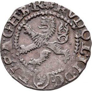 Rudolf II., 1576 - 1612, Malý groš 1581, K.Hora-Šatný, HN.2b (opis 7a),