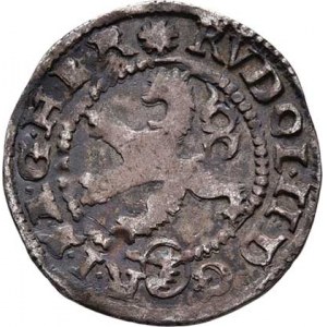 Rudolf II., 1576 - 1612, Malý groš 1589, K.Hora-Šatný, HN.1b (opis 7a),